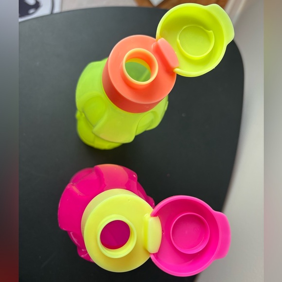 Bright Neon Pink and Yellow Water Bottles - Picture 5 of 6